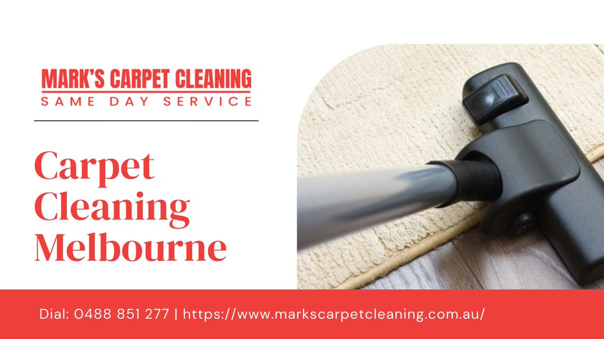 sescarpetclean's tweet photo. Mark's Carpet Cleaning - A renowned #carpetcleaning company in #Melbourne. We provide a top-notch #carpetcleaningservice at a very reasonable price.
Book now!!!
Dial 0488 851 277
Read more: https://t.co/Xs6IcleOMx

#carpetcleaningmelbourne https://t.co/vPWBbjrbzl