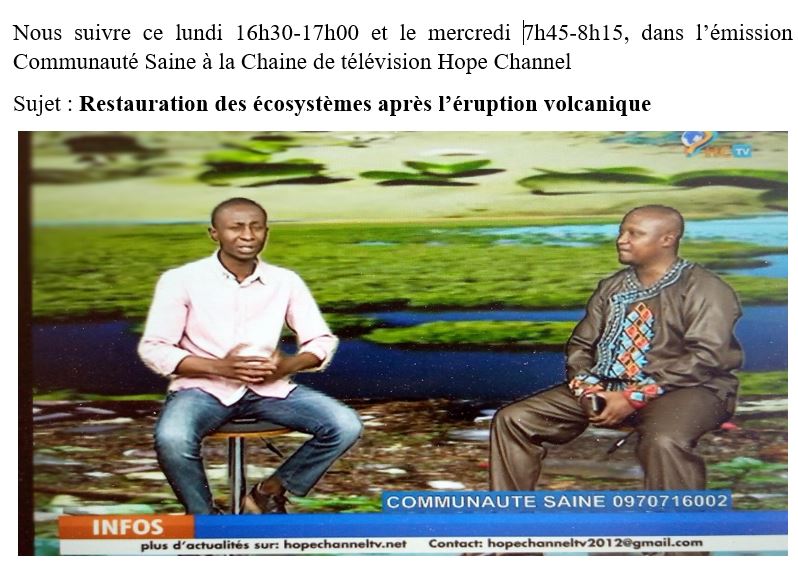 dherdcongo's tweet photo. Émission Communauté Saine chaque lundi à 16h30 et mercredi 7h45
Sujet : Restaurer des écosystèmes après l'éruption volcanique
@GomaFleva;@radiookapi;@SwedeninDRCongo;@environews_rdc ;@ARCOSNetwork;@BBCWorld ;@WWFDRC;@CanadaRDC;@AFungaroho;@RECOR_Rw;@CaritasCongo ;@CanadaRDC https://t.co/B2zdcJbO9D