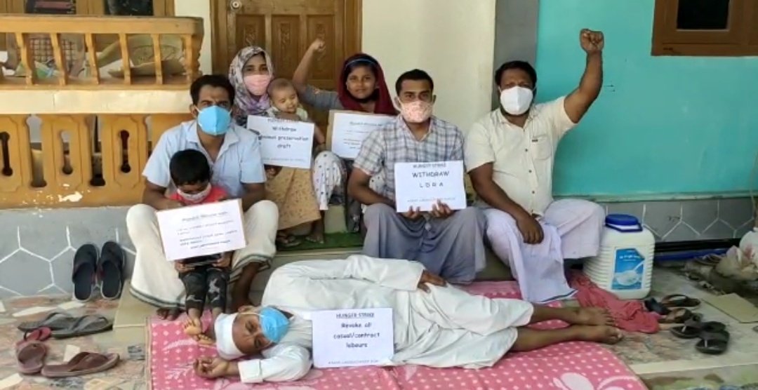 SnehaMKoshy's tweet photo. Images I am getting from #Lakshadweep.Locals on a 6am to 6pm hunger protest today,against draft regulations of the Administrator Praful Patel. Each in their own homes, amid lockdown. From an india territory where getting direct access to locals is hugely challenging.Their voice. https://t.co/awB8Tcr4Km