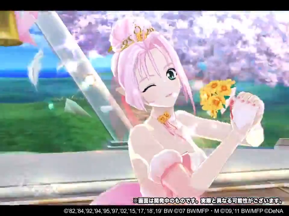 歌マクロス公式 エピソード解放でミレーヌさんの新衣装 プレシャス ブライド をget 歌マクロス オリジナルのウェディングドレスをイメージした衣装です 楽曲 天使の絵の具 Mirror Ver を新衣装を着てプレイすると特別な演出が 歌