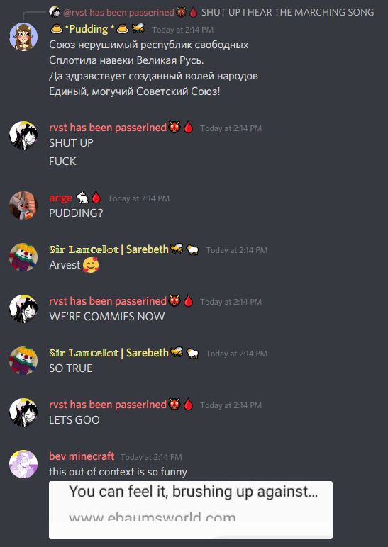 Revelation_SMP's tweet photo. The RevSMP general chat in a nutshell I guess 😐

- 🎏 https://t.co/KCVRAUN7ZL