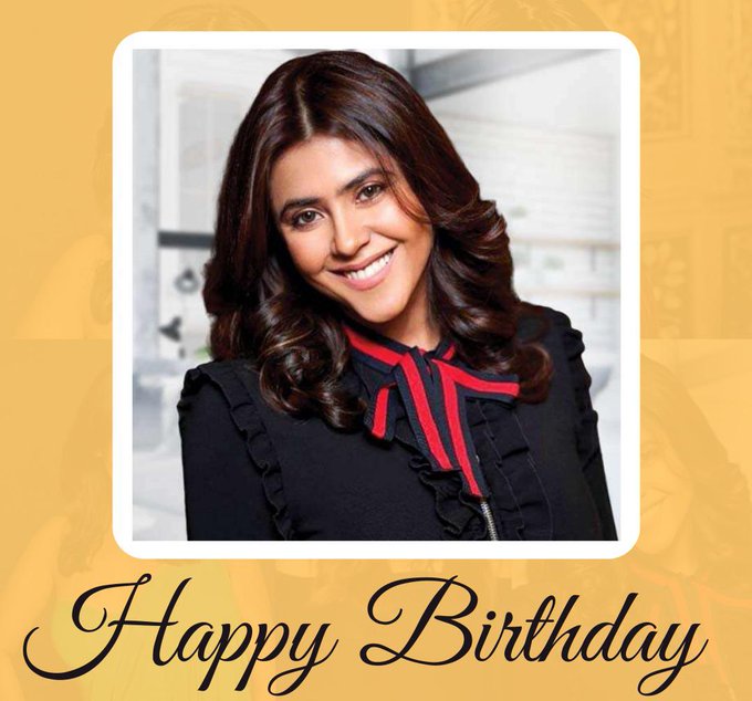  Wishing Happy Birthday To Ekta Kapoor..!  