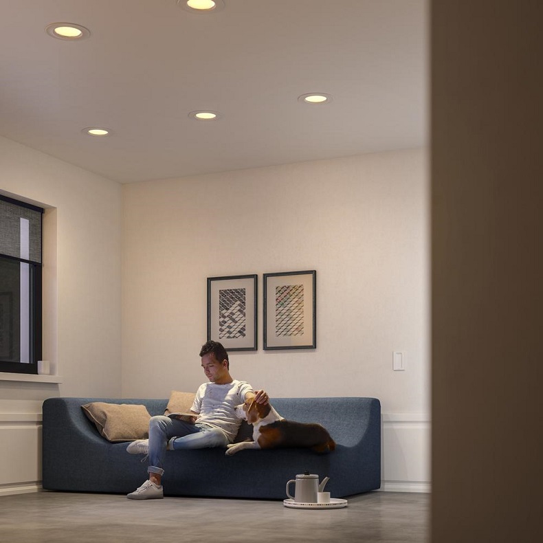 Replace existing halogen spotlights with Philips fire rated (5 year guarranteed) LED downlights to reduce energy and maintenance bills and improve the quality of lighting.