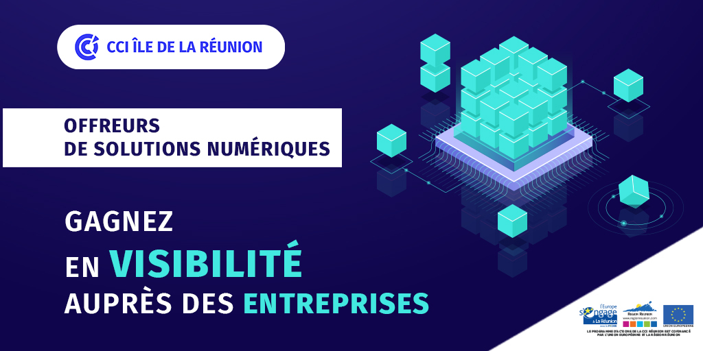 ⁉️ Vous offrez des solutions numériques aux entreprises (création de sites internet, community management, SEO, etc,...) ? 💻 Inscrivez-vous à la base de données de la CCI Réunion, visible par les entreprises en recherche de développement sur le digital 👉bit.ly/3uGva1B