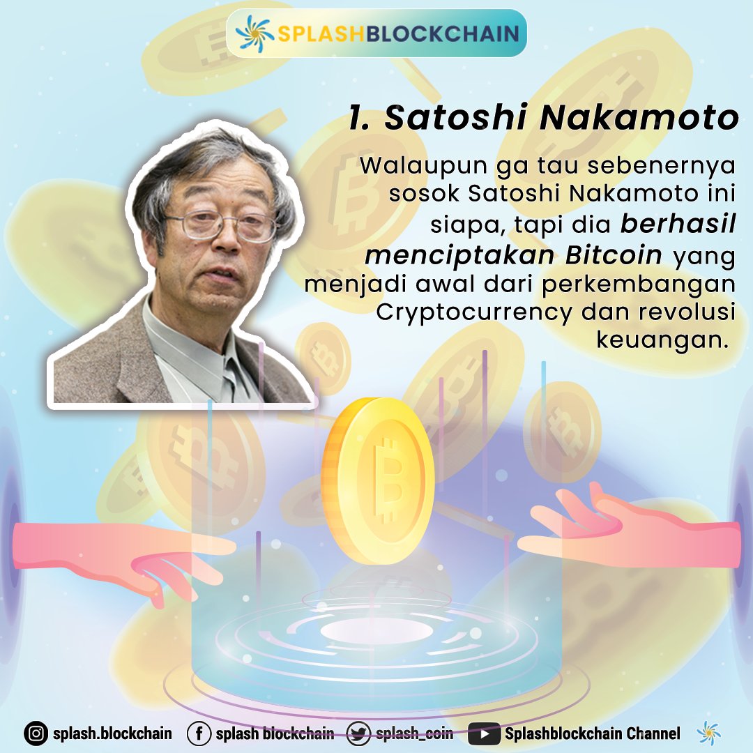 splash_coin's tweet photo. Hai semuanya 😀

Sudah tau 5 orang berpengaruh di Dunia Crypto? Yuk geser gambar berikut 👍

I https://t.co/BGCMDMkamN