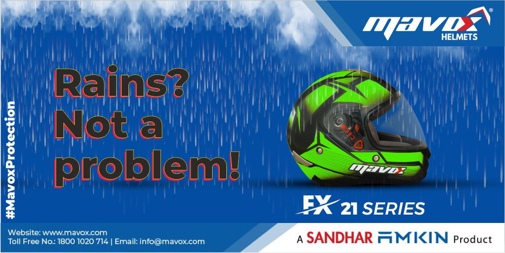 MavoxOfficial's tweet image. No rain should stop your adventures, Mavox gives you helmets that make your rides smooth no matter the weather #mavox #Helmets #MavoxProtection #beattheodds #nayisochnayiraftar