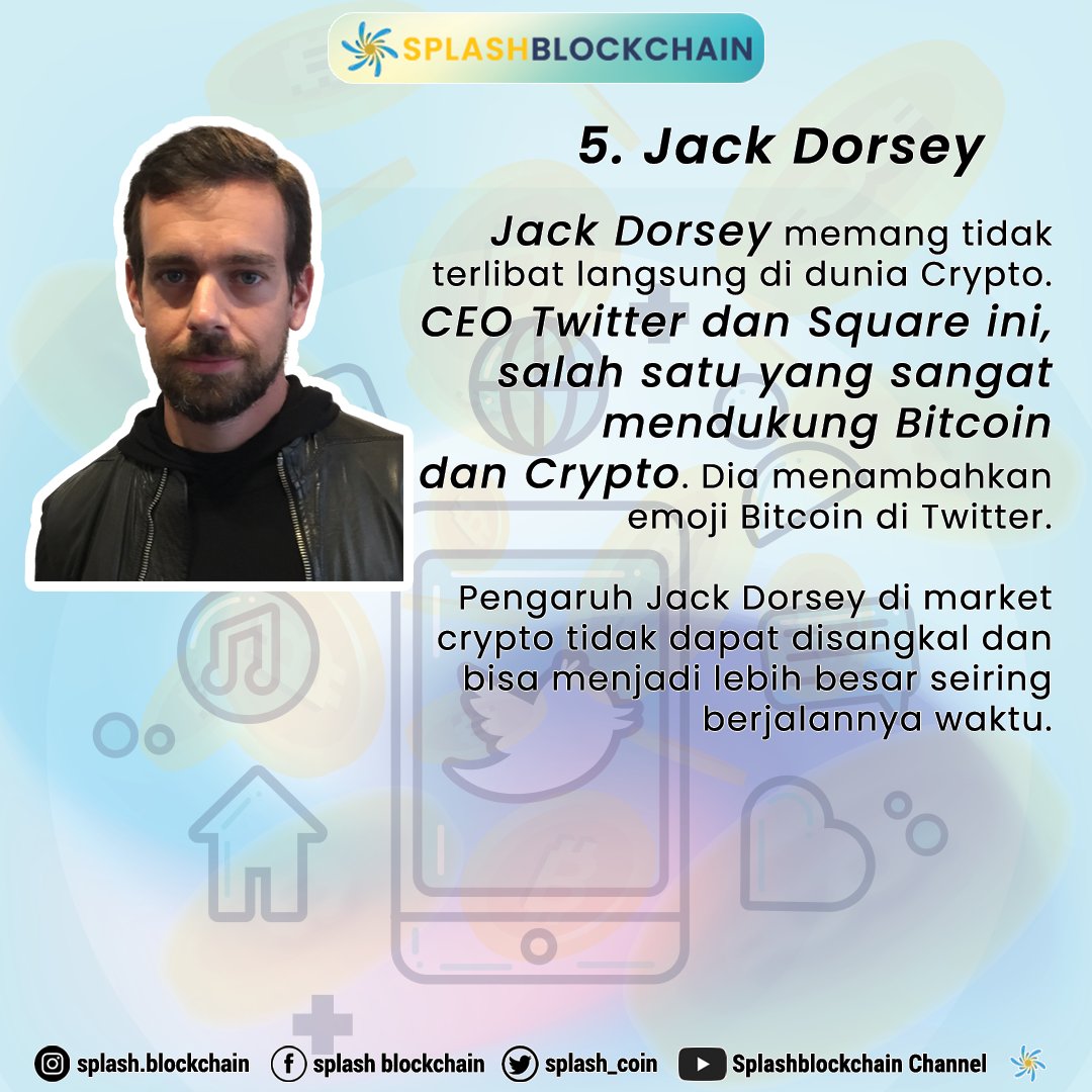 splash_coin's tweet photo. Hai semuanya 😀

Sudah tau 5 orang berpengaruh di Dunia Crypto? Yuk geser gambar berikut 👍

II https://t.co/gj3KGY3HqD