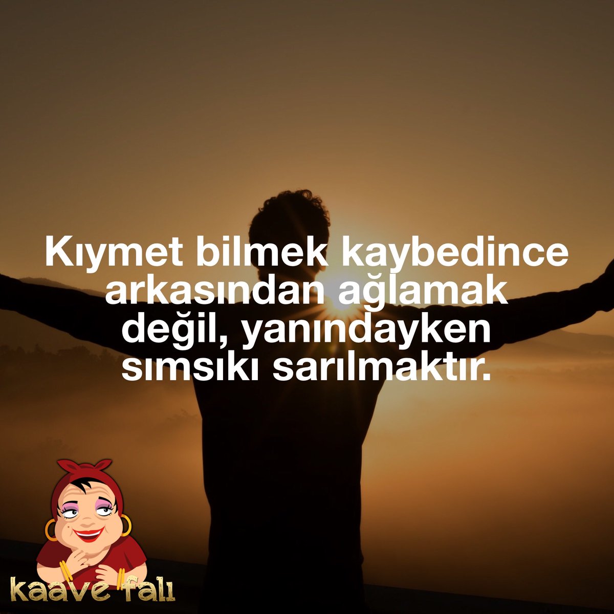 Kıymet bilmek kaybedince arkasından ağlamak değil, yanındayken sımsıkı sarılmaktır. #kaavefali #falcibaci #kaave #turkkahvesi #kahve #kahvezamani #kahvekeyfi #keyif #kahveseverler #gunaydin