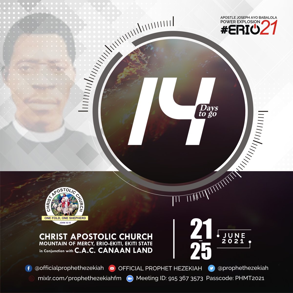 prophethezekiah's tweet photo. #Erio2021 #14days #caccanaanlandworldwide #cacworldwide #prophethezekiahmediateam #officialprophethezekiah #prophethezekiah #salvation #deliverance #amen #prayer #peace #FacebookLive #youtube #twitter #cactv #holyspirit #evangelist #prophet https://t.co/vRJGm3ftnP