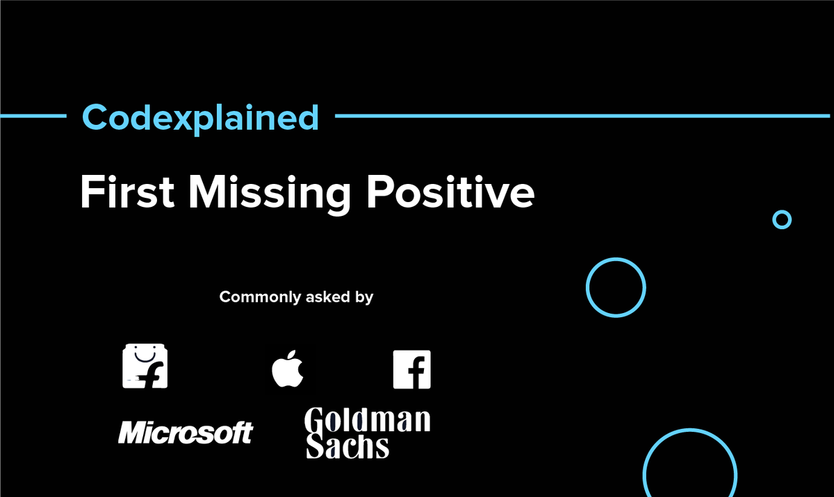HackerEarth's tweet photo. On Episode 23 of Codexplained, we're going to be tackling the coding problem, "First Missing Positive". 

Watch the entire video here: https://t.co/CYmMDgg8zU

#codexplained #codingproblems https://t.co/CpgNStKNUV