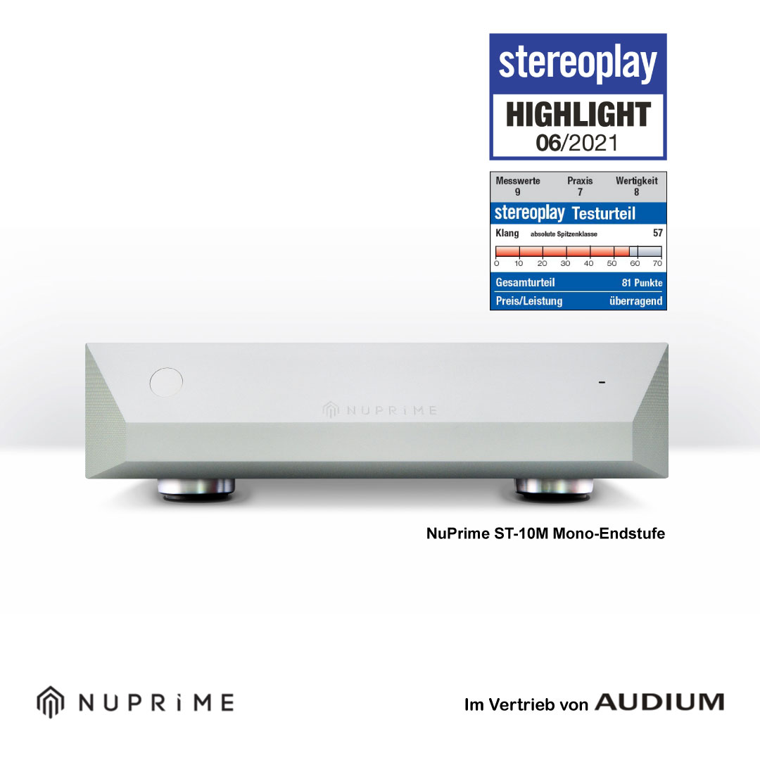 audium_vertrieb's tweet photo. NuPrime ST-10M Mono-Endstufen als Stereoplay Highlight in Heft 6/21!😍  #nuprime #nuprimeaudio #monoendstufe #endstufe #digital #analog #verstärker #kopfhörerverstärker #audiophile #audionerds #audium #hifi #highfidelity #highend #digitalart #lifestyle https://t.co/i7fiCjSGEr https://t.co/ZDVCEm1nhJ