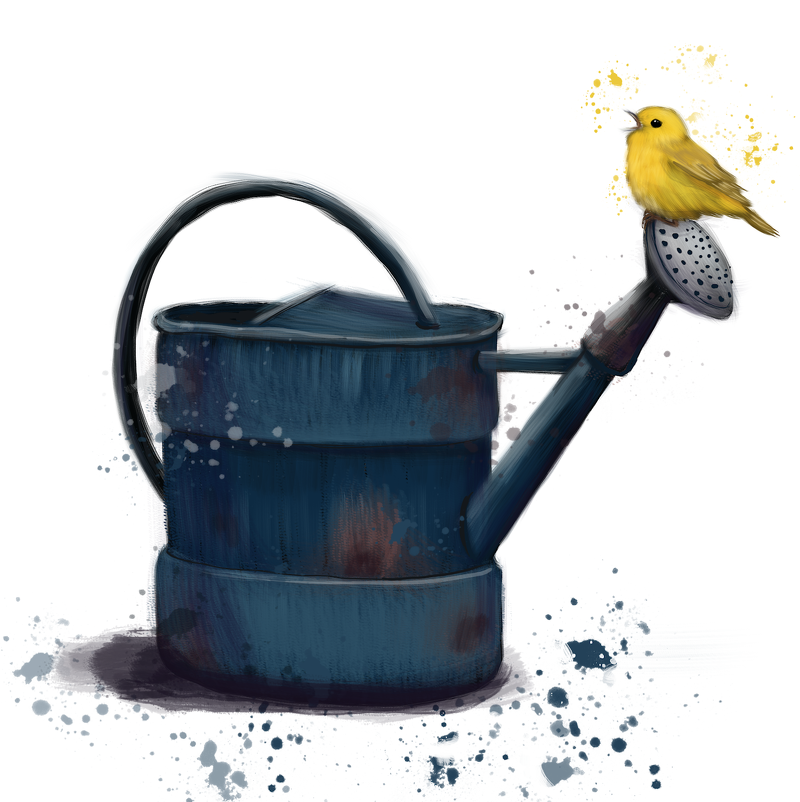 CayCreates's tweet image. This rusty blue can called for a chipper little yellow bird. Thankfully, this finch came by to sing a pretty song.

cayleencreates.com/2021/05/11/wat…

#kidlit #kidlitart #illustrator #artstudent #garden #watering #finch #twitterartist