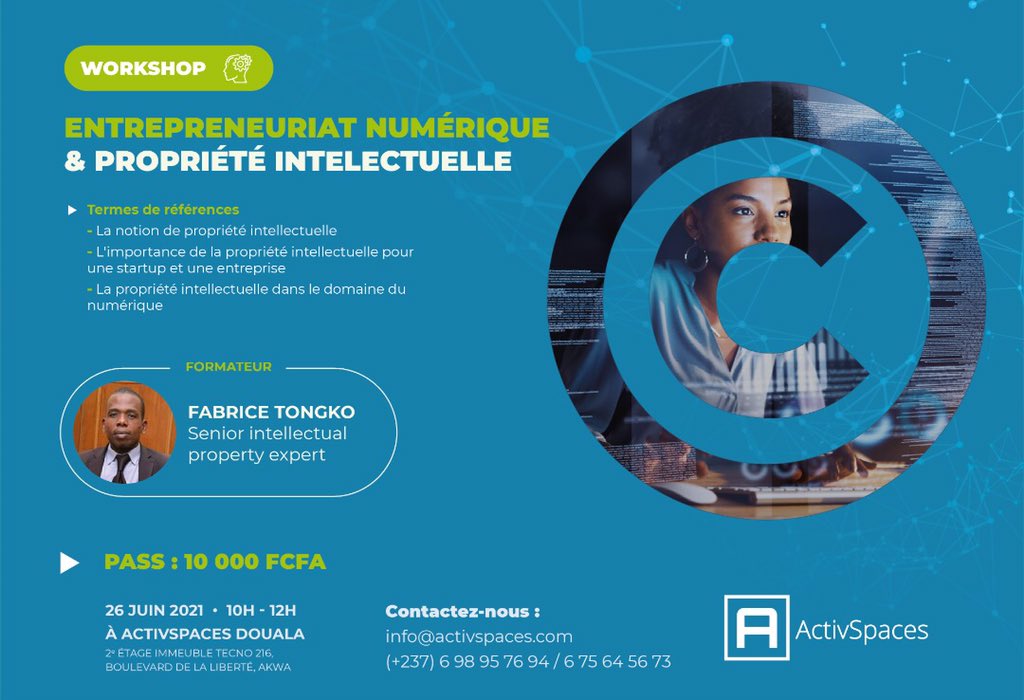 ActivSpaces's tweet image. À venir ce mois de #Juin dans votre Hub💡📱💻

1- Creative Hackathon by GIZ #PRADEC
2- Business Workshop, nouveau RDV 
3- Le retour des #TechDebate via l’outil space Twitter #ASspace 
4- Masterclass sur la propriété intellectuelle #ASmasterclass 

A vos agendas 📝, see you soon!
