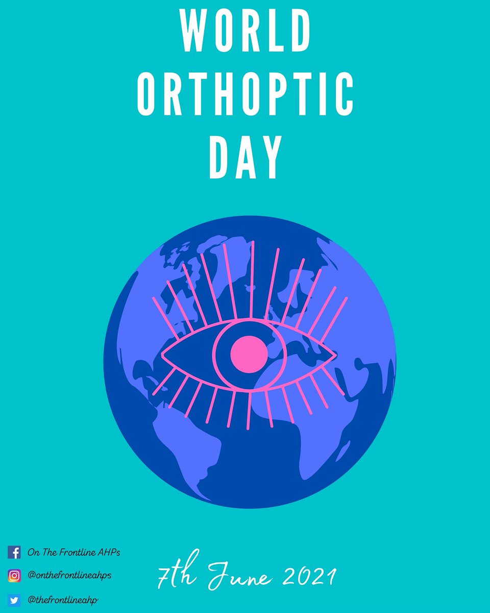thefrontlineahp's tweet photo. Happy World Orthoptic Day! An important day to celebrate a wonderful AHP profession that looks after the vision of so many.

@FollowBIOS @WeAHPs
 
#OnTheFrontlineAHPs #orthoptics #orthopticselfie
#worldorthopticsday2021 #AHPcareers https://t.co/NDp3COQ79K