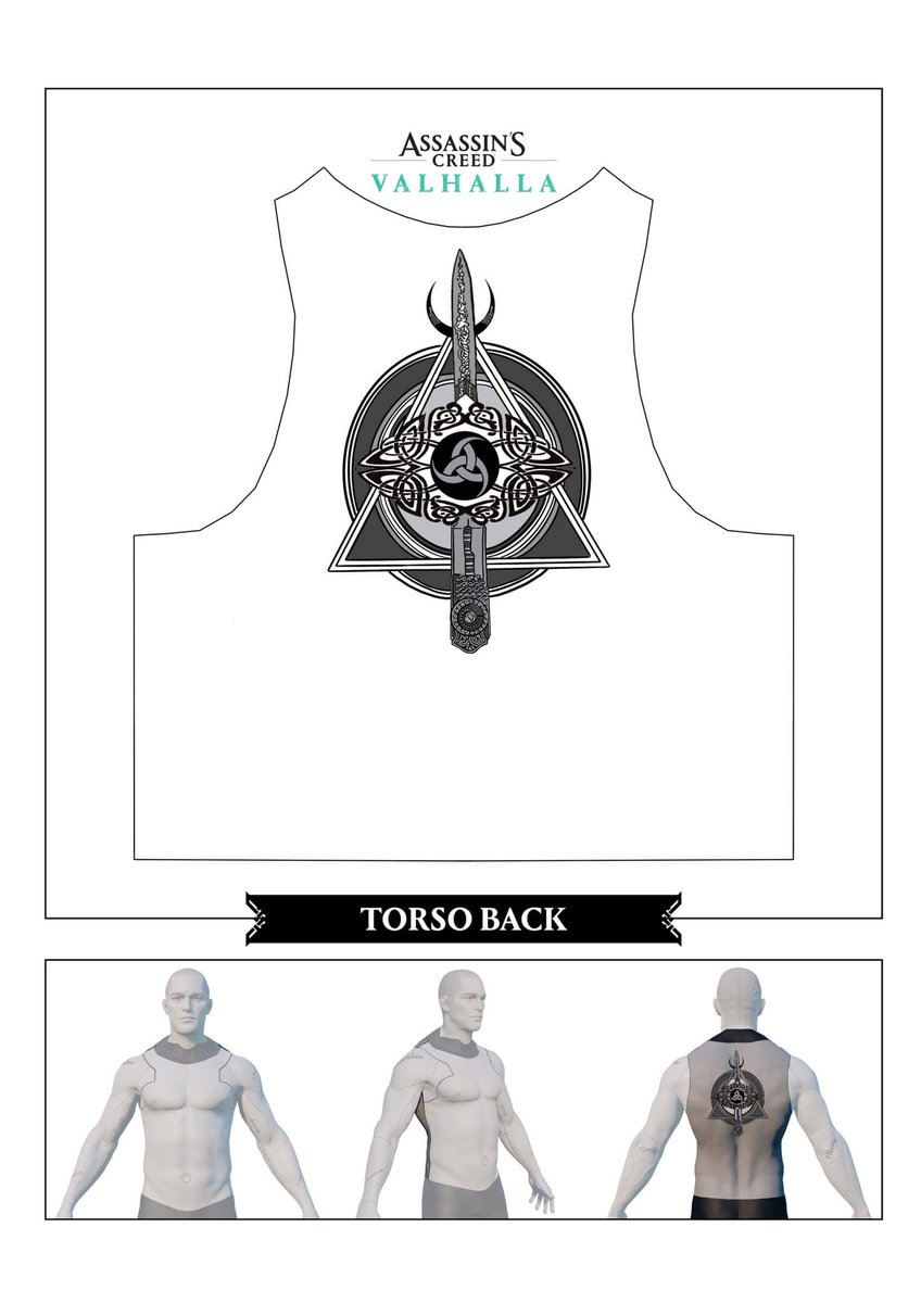 IGrimFateI's tweet photo. Last tattoo design for the back. #ACTattooContest #assassinscreed #AssassinsCreedValhalla @assassinscreed https://t.co/vxcqdIDNpR