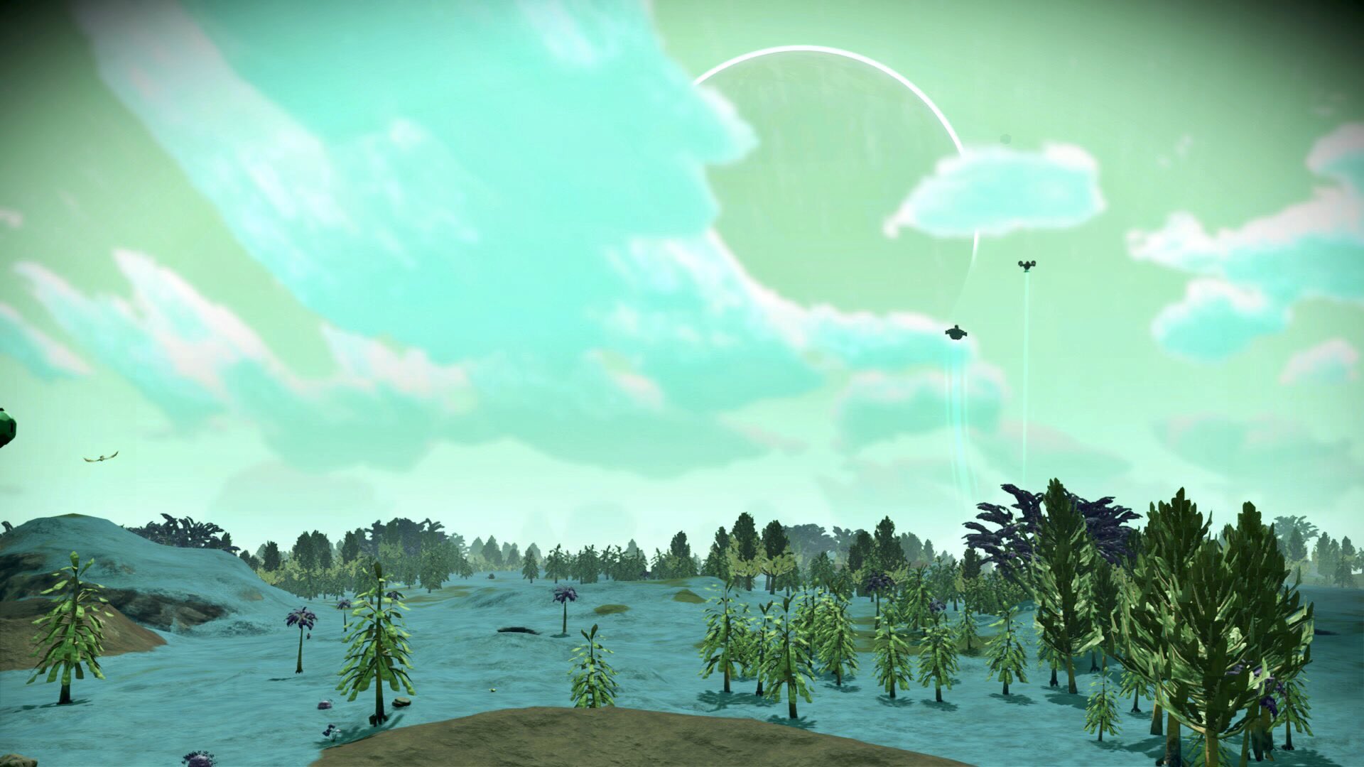 Force 爽やかな緑一色の惑星 差し色は紫の木なんだなー 目に優しいのかも ノーマンズスカイ Nomanssky T Co U6n1rxhtc5 Twitter