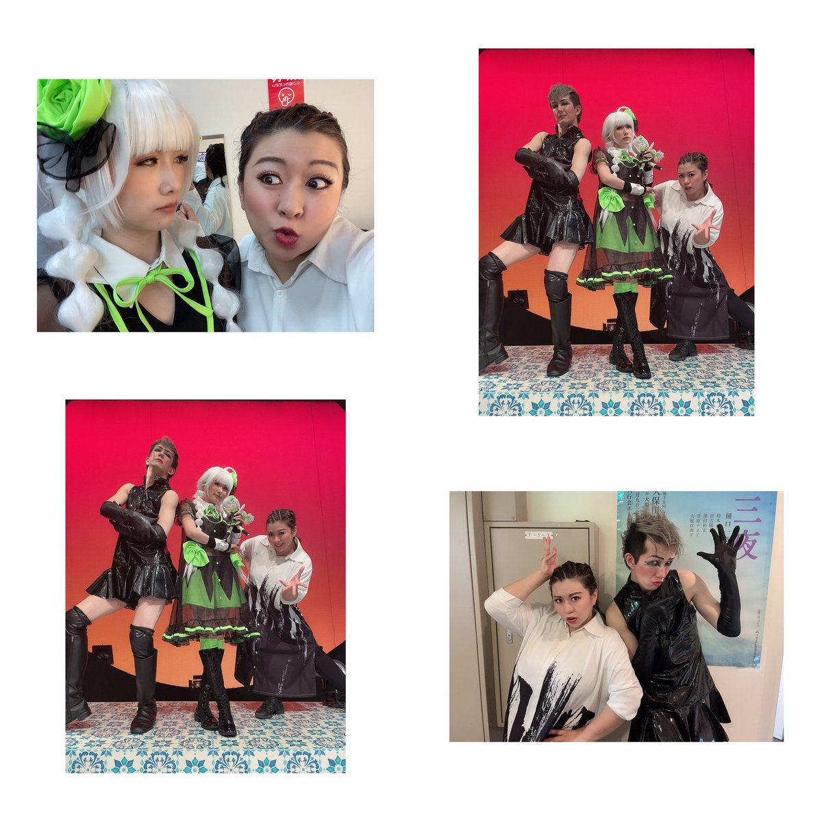 chappy_aya's tweet photo. 💚難波毒林檎女学院💚
大忙しの日比さん
本番中お腹なっちゃうし、だんだん日比さんから髭さんになってたけど、相方が日比さんで本当に助かりました🥺

とにかくストイック、背中で見せてくれる綾っちょ。
毎日ミニコント幸せだった😋
舞台も見に行くんだ💜
絶対また共演したい🥺

#脳漿2
#関西チーム https://t.co/C4YY4l2sV6