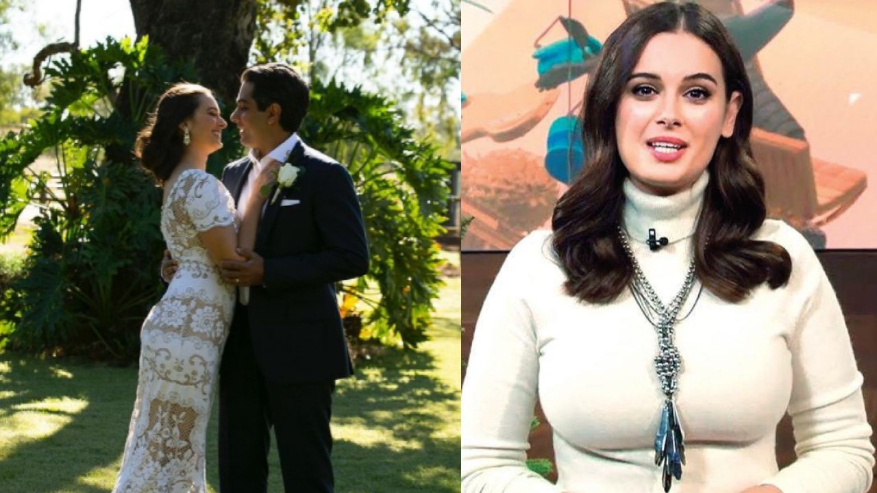 The wedding of Evelyn Sharma and Tushaan Bhindi in Australia was an intimate ceremony.