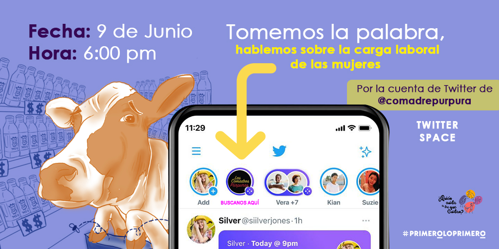 𝐓𝐎𝐌𝐄𝐌𝐎𝐒 𝐋𝐀 𝐏𝐀𝐋𝐀𝐁𝐑𝐀🐚📡

ʜᴀʙʟᴇᴍᴏꜱ ꜱᴏʙʀᴇ ʟᴀ ᴄᴀʀɢᴀ ʟᴀʙᴏʀᴀʟ ᴅᴇ ʟᴀꜱ ᴍᴜᴊᴇʀᴇꜱ 

🅵🅴🅲🅷🅰 09-06-2021
🅷🅾🆁🅰 6:00pm

🌈Enlace para participar: 
x.com/i/spaces/1BdxY… 
(Guarda el recordatorio)

#QuienCuidaALasQueCuidan 
#PrimeroLoPrimero