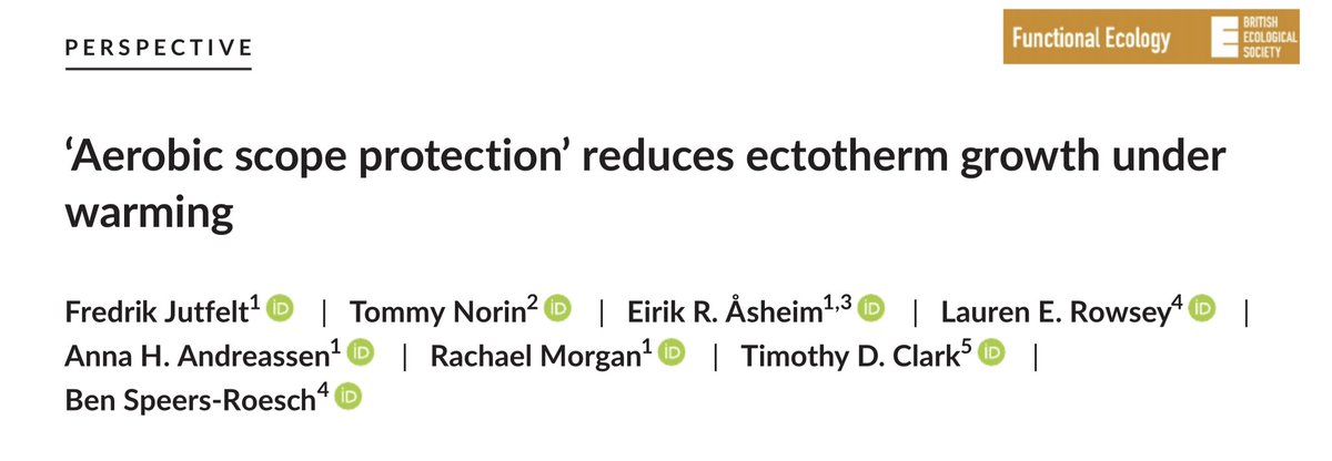 1/n
New paper out in Functional Ecology!

‘Aerobic scope protection’ reduces ectotherm growth under warming

#fishsci <a href="/FunEcology/">Functional Ecology</a> 
besjournals.onlinelibrary.wiley.com/doi/10.1111/13…