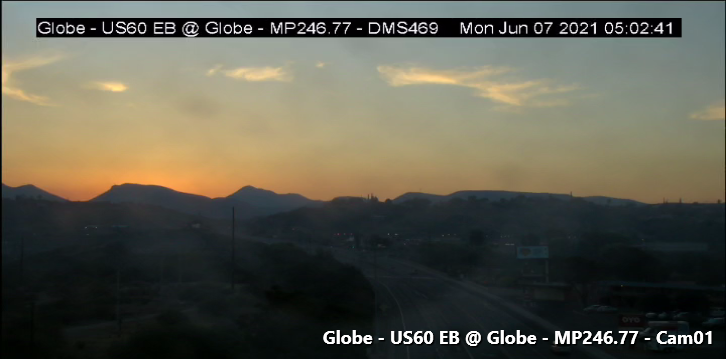 ArizonaDOT's tweet photo. MORE AZ511 camera views of the #Telegraph and or #Mescal fires. 

Four highways are closed.  Check #az511 dot gov or stay tuned here @ArizonaDOT. 

#azfire #aztraffic https://t.co/Zsp9vwkzrb