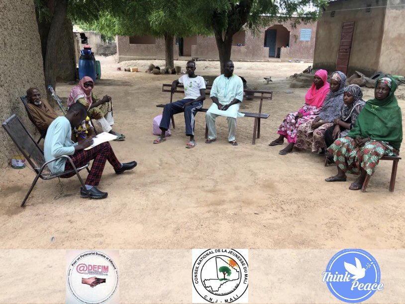 Thinkpeacesahel's tweet photo. Nous sommes fiers de la tenue des rencontres mensuelles des observatoires communautaires de Kayes, Koulikoro, segou, Mopti, Gao & Kidal pour échanger sur la situation sécuritaire et les tensions au sein desdites communautés.
@theGCERF #ADEFIM #CNJMALI #Buildingpeace https://t.co/1nY9iuQigv