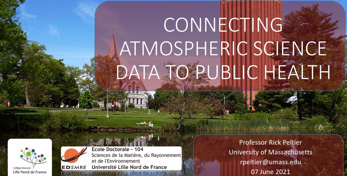 Véronique RIFFAULT 🚴♀️😷💉🌻 (@vriffault) on Twitter photo Starting today a series of exciting lectures by Rick Peltier, Prof. <a href="/UMassAmherst/">UMass Amherst</a> on #atmosphere and #health, whom I invited through <a href="/CDoctoralULNF/">CDoctoral Lille</a> funding and the <a href="/ED_SMRE/">Ecole Graduée SMRE</a> framework
umass.edu/globalhealth/p… Starting today a series of exciting lectures by Rick Peltier, Prof. <a href="/UMassAmherst/">UMass Amherst</a> on #atmosphere and #health, whom I invited through <a href="/CDoctoralULNF/">CDoctoral Lille</a> funding and the <a href="/ED_SMRE/">Ecole Graduée SMRE</a> framework
umass.edu/globalhealth/p…