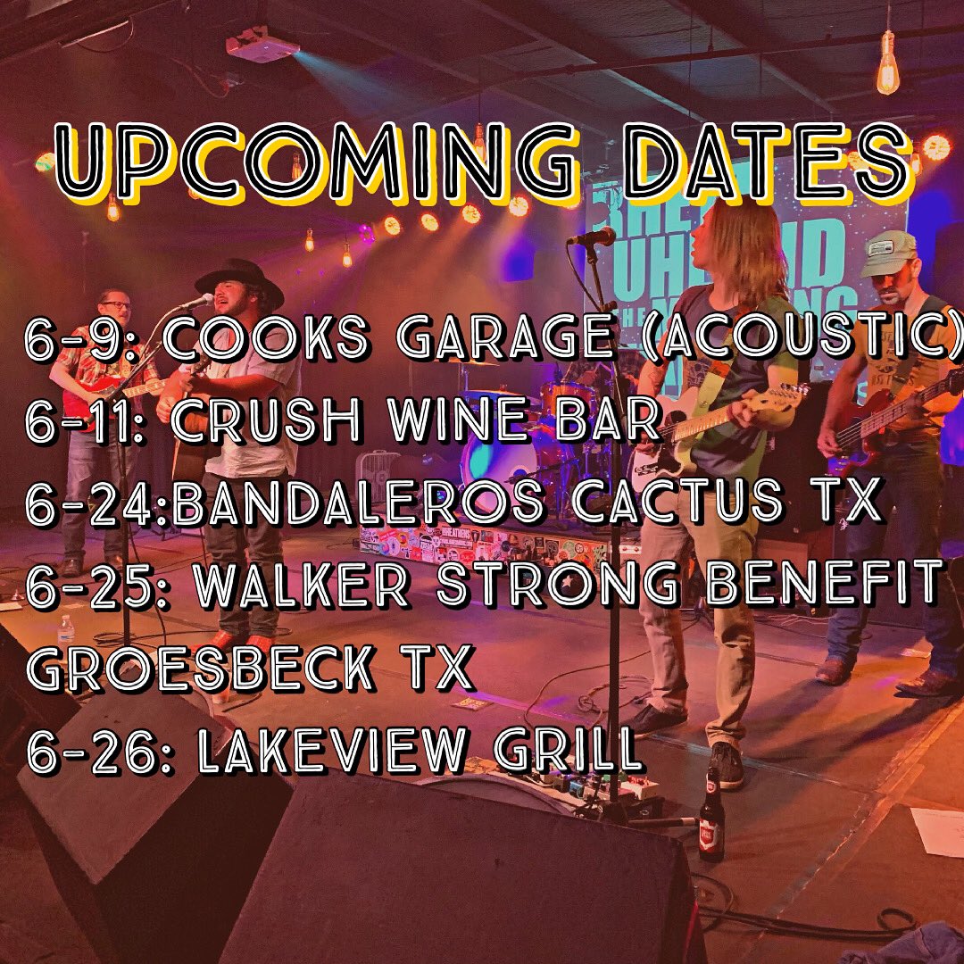 Got a full schedule the for the next couple of weeks!! Be sure to come catch a show.