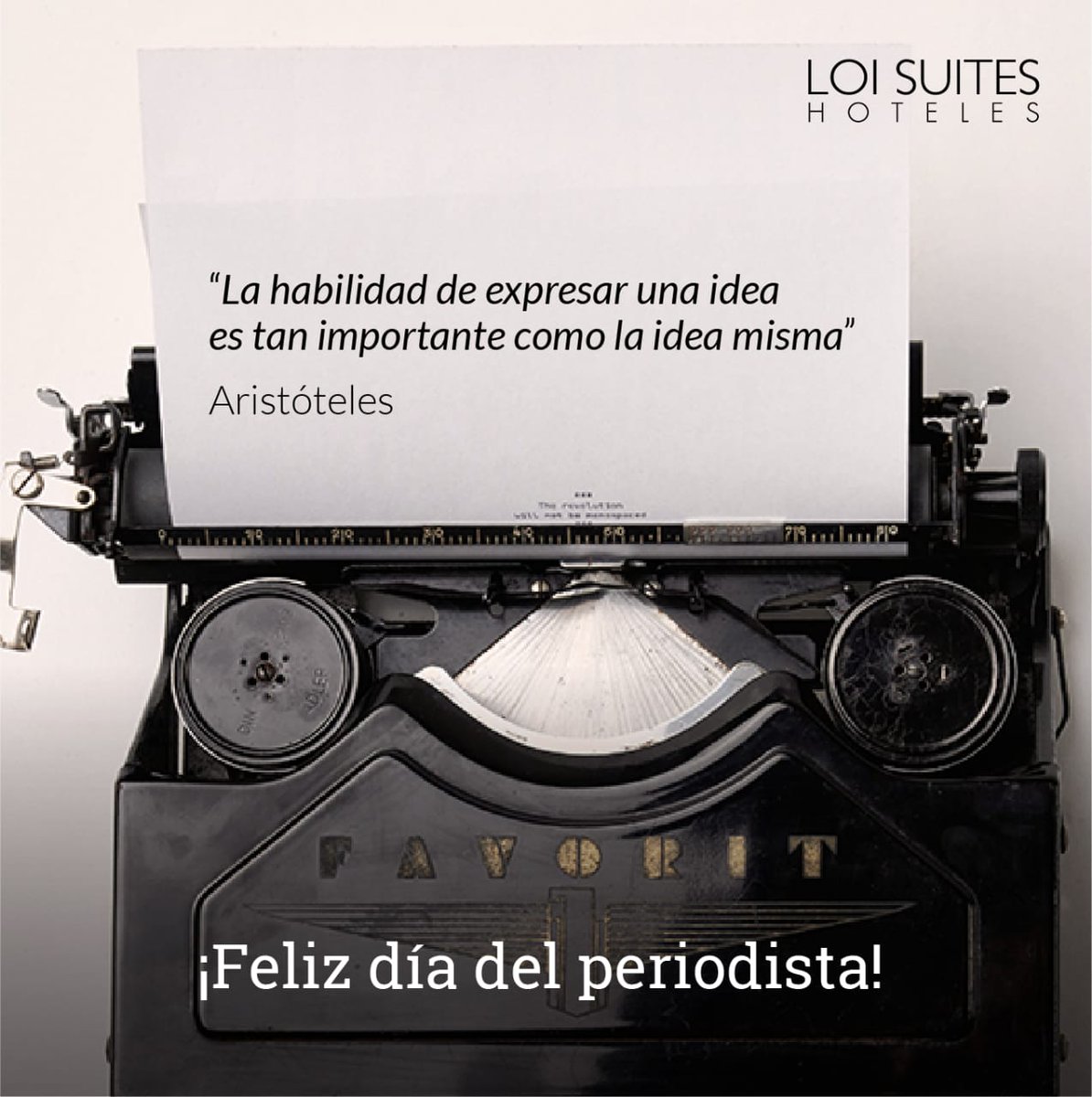 ¡Feliz día del periodista!
#DiaDelPeriodista #loisuites