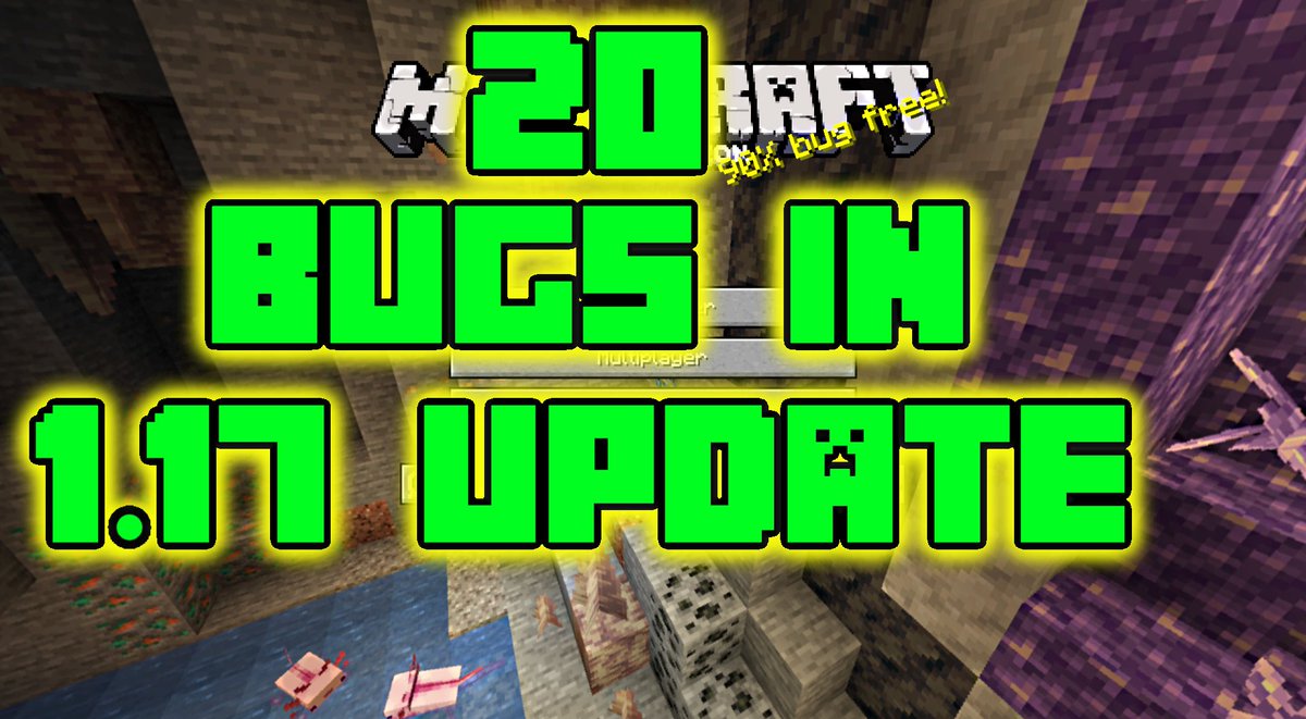RaysWorks's tweet image. If you haven't seen it yet. I did a video on YT about annoying bugs that are still in the game. Let me know what you think. #minecraft @Mojang #CaveUpdate