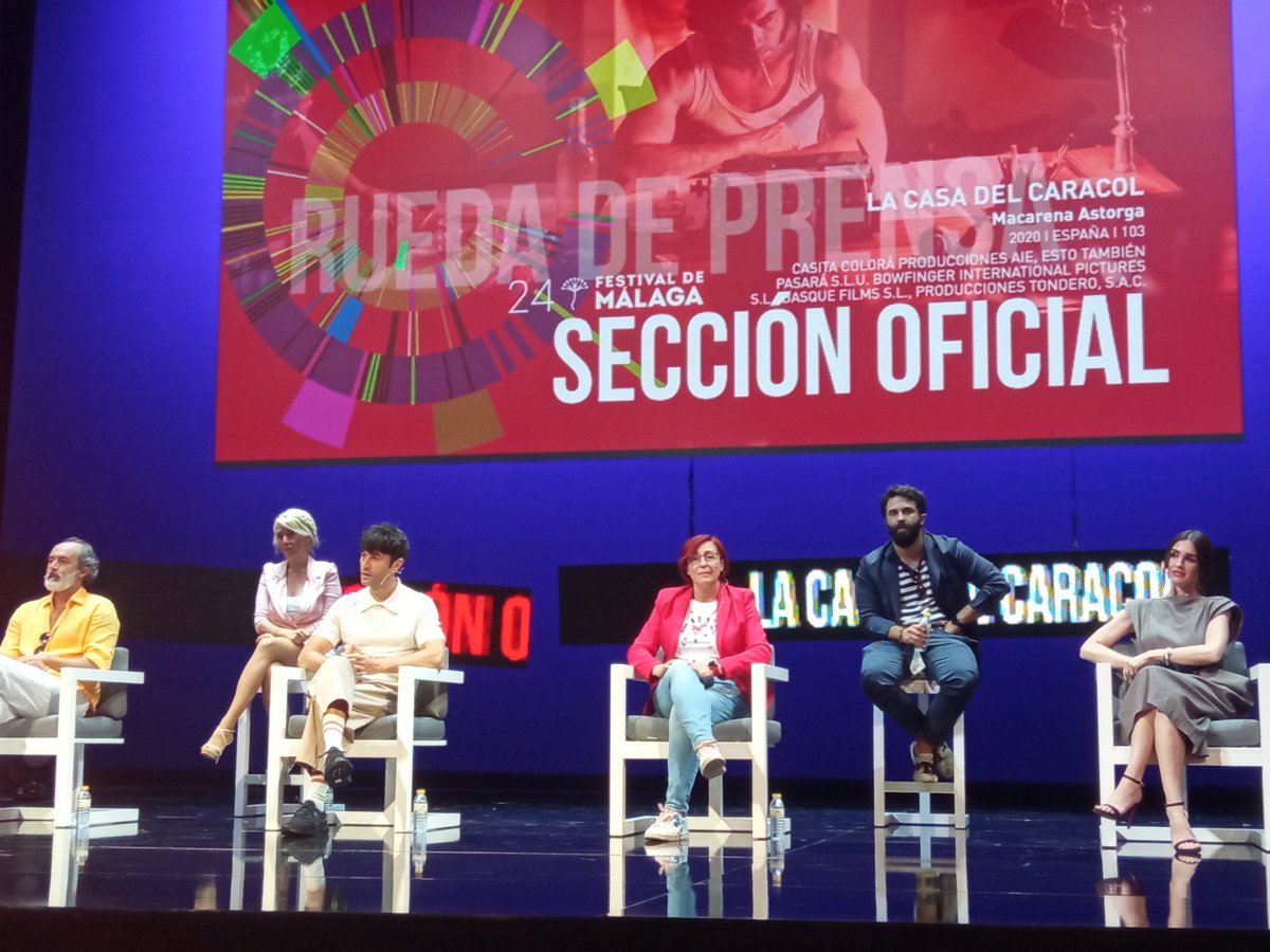 Se presenta #LaCasaDelCaracol de Macarena Astorga con los actores Javier Rey y Paz Vega a la cabeza. #24FestivalMalaga