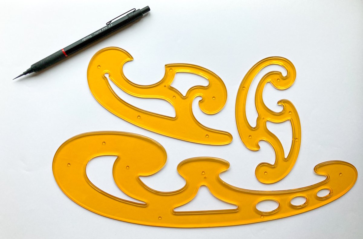 StuPondDesign's tweet image. Before Adobe Illustrator there were... French curves. C&apos;est bon. Here&apos;s a new set, purchased to replace the ones I&apos;d had since art school that are now lost (they&apos;ll turn up tomorrow).
#graphicdesign #concept #scientificVisualisation