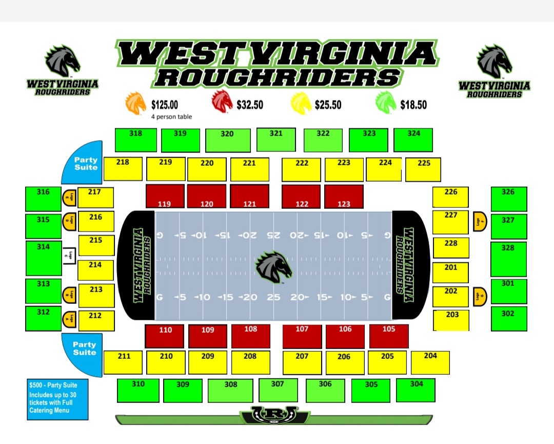 Tix go on sale today 10am at ..............
WesbancoArena.com 
Roughriders Alumni game July 17th 
#Ridermafia 
<a href="/4nario/">Gregg Fornario</a> <a href="/WesBancoArena/">WesBanco Arena</a> <a href="/FoxSportsWhg/">Fox Sports Radio Wheeling</a> <a href="/CityofWheeling/">City of Wheeling, WV</a>