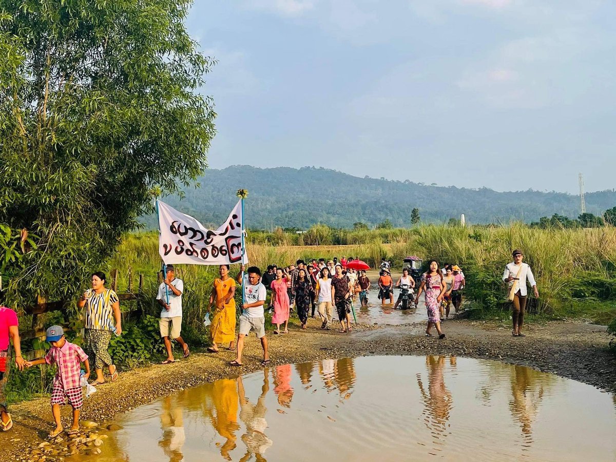 RolanaTKo's tweet photo. Evening strike in #HaungPa group, #Hphakant to oppose Military Rule on June 7. 

#June7Coup
#WhatsHappeningInMyanmar
#RejectCoupRejectASEAN https://t.co/ThUgdUcMaQ