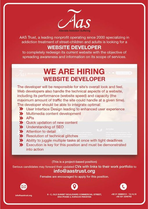 AasCentre's tweet photo. #aastrust #mentalhealth #Website #vacancies https://t.co/H8mpOrSA1h