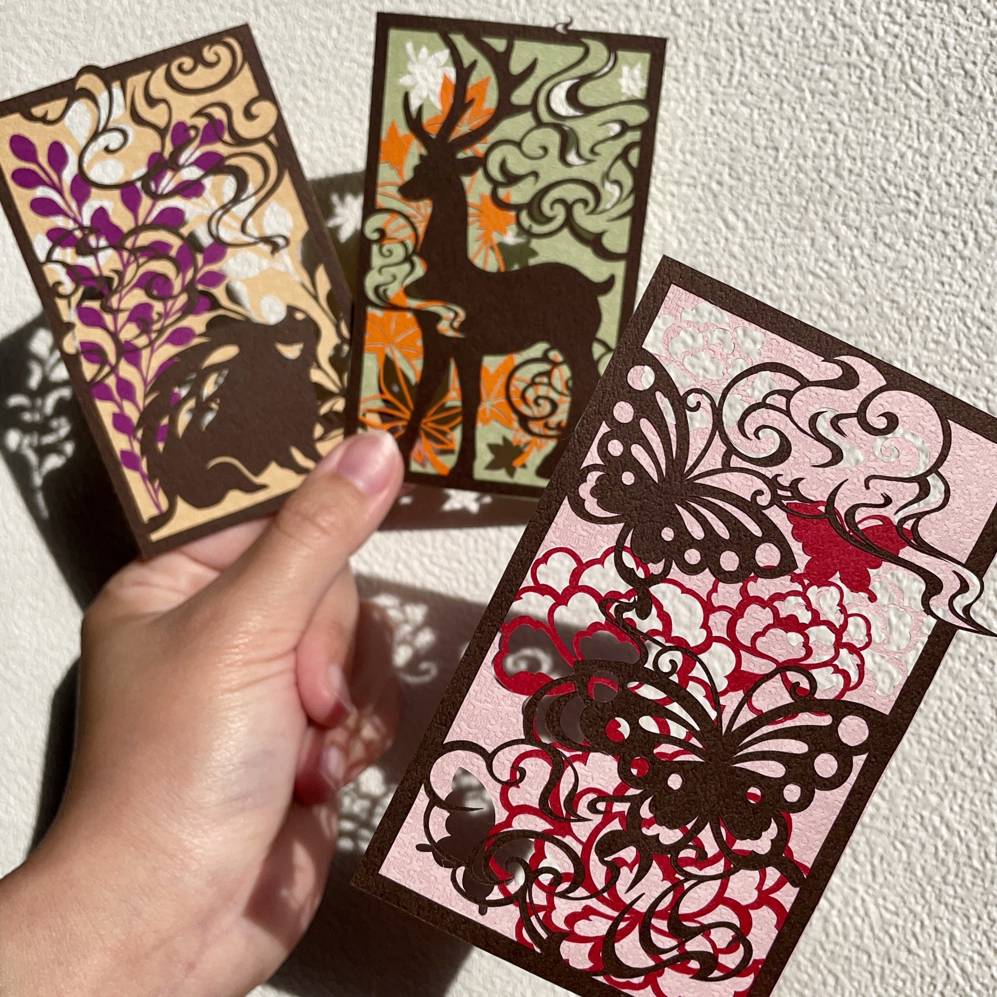 メール便新品 切り絵 ４作品セット 和風 メール便3 楽器 手芸 コレクション 美術 工芸品 Dalmuseum Ru