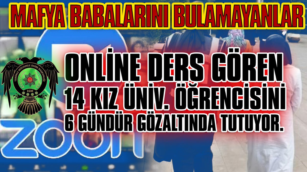 Üniversiteler aylardır online ders veriyorlar. Bu durumda 14 tane öğrenci, bir çoğu da farklı illerde bulunurken nasıl "güncel yapılanma faaliyeti" yapabilir ?
KızÖğrenciler Gözaltında