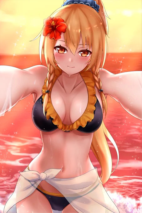 今年こそまるが覚悟決めて水着を着てくれる!
#天華百剣 