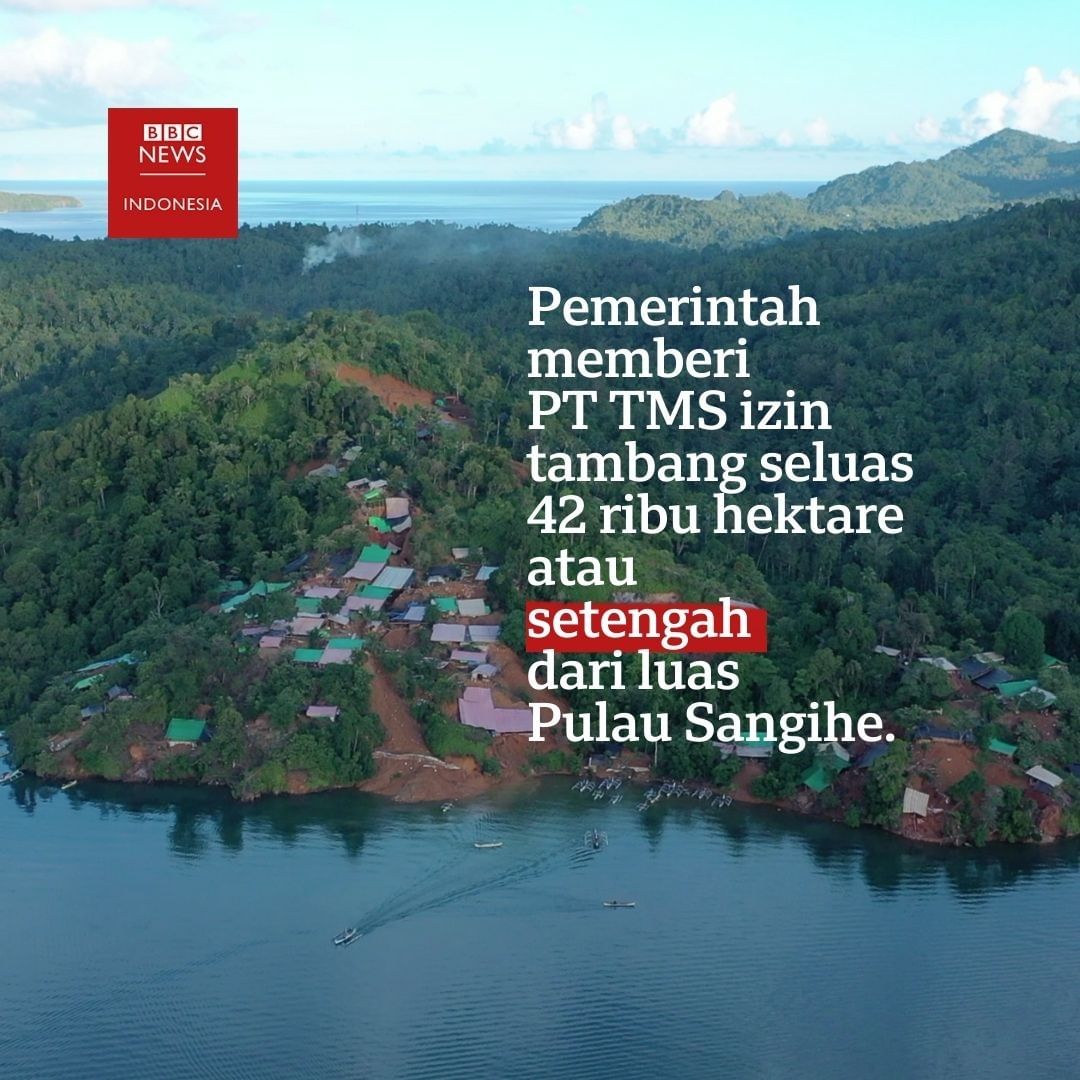 jatamnas's tweet photo. PULAU KECIL Sangihe benar-benar terancam. Lebih dari separuh luas daratannya hendak ditambang oleh PT Tambang Mas Sangihe. 

Gunung Sahendaruman, sebagai resapan air utama, terdapat 70 sungai dan anak sungai yang mengalir ke 70 desa, juga akan ditambang. 

#SaveSangiheIsland https://t.co/1P9hpZPNVi