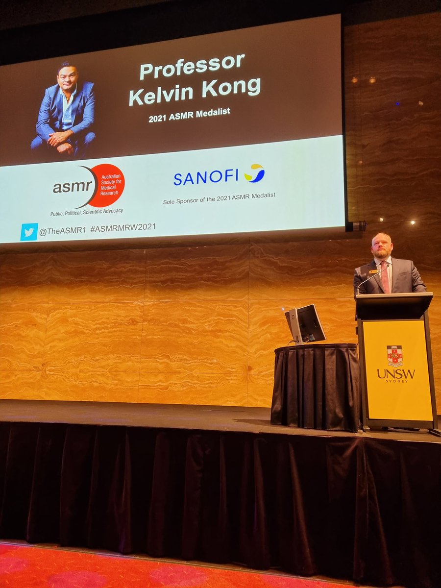 Front row seat at tonight's ASMR NSW Gala Dinner. Congratulations to this year's medalist Prof Kelvin Kong! #ASMRMRW2021 @Dr_RyanDavis @TheASMR1