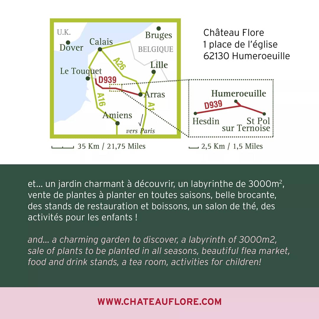 Rendez-vous au Château Flore le 27 juin pour la fête des plantes et brocante "Le Grenier de Flore". 
#experiencescotedopale #cotedopalepouretremieux #pasdecalaistourisme #7vallees #7valleesternoistourisme #brocante #fetedesplantes