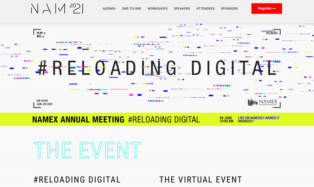 ptsclas's tweet image. @ptsclas sarà protagonista dell’evento annuale di @namex_ixp , che quest’anno sarà dedicato al ruolo del digitale nella crescita, #inclusione e #coesione. 

nam2021.namex.it

#NAM2021