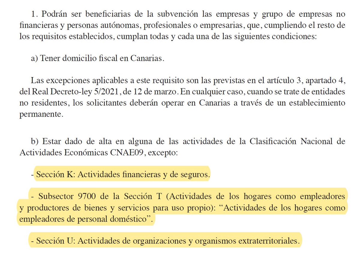 GonzaloAscanio's tweet photo. #AyudasGobCan Primera clave: no ser empresa financiera, casi todas las empresas pueden optar a la subvención... https://t.co/yhnugh8its