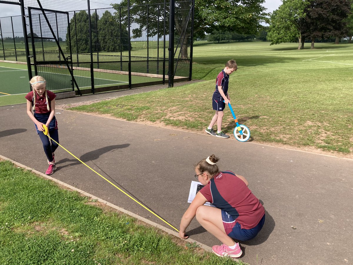 WinterfoldMaths's tweet photo. Operation Storm Shelter project for Year 5 is underway. First job, calculate the area of the Astro and Netball courts and then work out the potential volume were we to construct a storm shelter beneath them. @winterfoldhs #practicalmaths https://t.co/9Zx30wpH3T