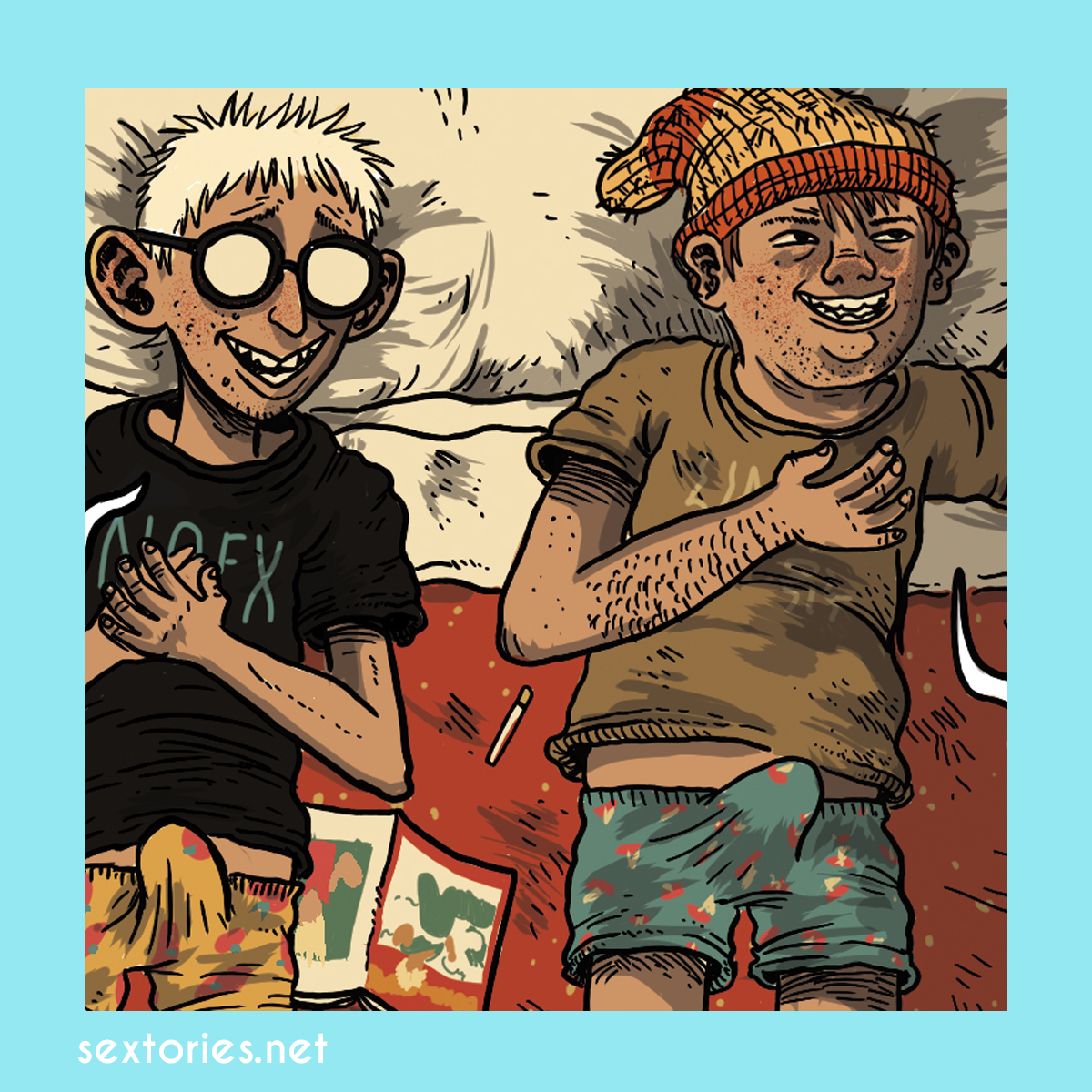sextories's tweet photo. En "Eslipin in mai car" de Aroha Travé y @rouse_ordal dos viejos amigos rememoran tiempos pasados en los que todo era mas simple, pero también mas caliente🔥

¡Ya esta disponible la preventa de Sextories 5! https://t.co/Yd9imDnAmU https://t.co/jX2Rx4V6V0