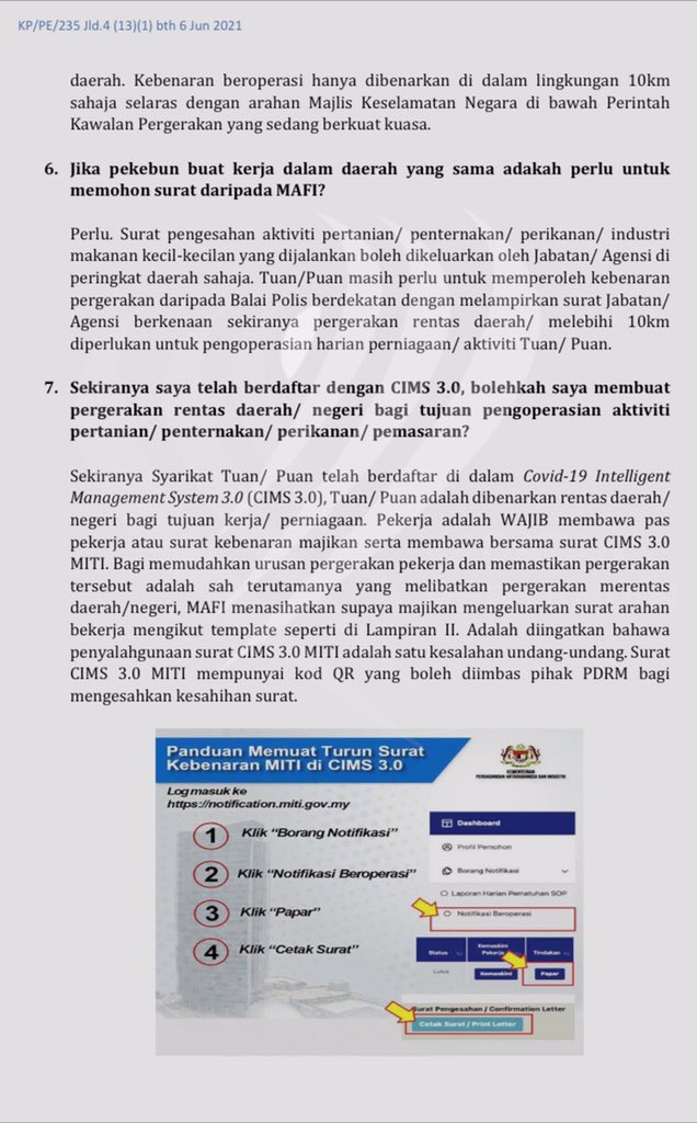 myDOA_HQ's tweet image. FREQUENTLY ASKED QUESTION (FAQ) BAGI PEMOHONAN PENDAFTARAN COVID-19 INTELLIGENT MANAGEMENT SYSTEM (CIMS) 3.0 DI BAWAH Kementerian Pertanian dan Industri Makanan

#myDOA
#PKP3