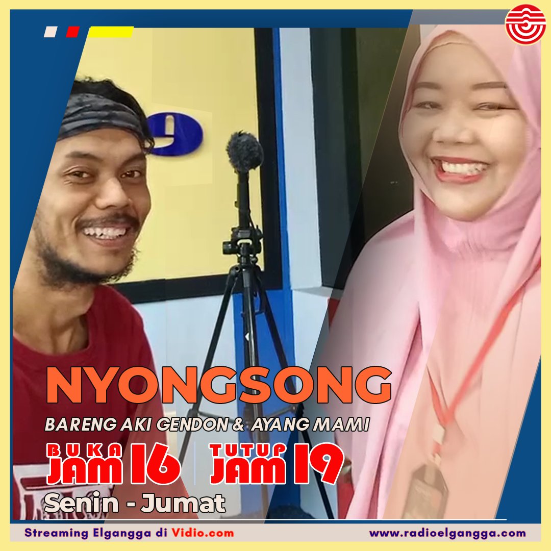 ElganggaFM's tweet image. #SemangatSore di gelaran #Nyongsong 
kuy joss hari Seninnya sambil ikutin tema sorenya dari Aki Gendon ama Ayang Mami
langsung dah komenin di instagram elganggafm buat atensinya Mitra
Kuyyy !

#DengerinElganggaAja  
#DengerinElganggadiVidio 
#MitraElgangga 
#ElganggaFM