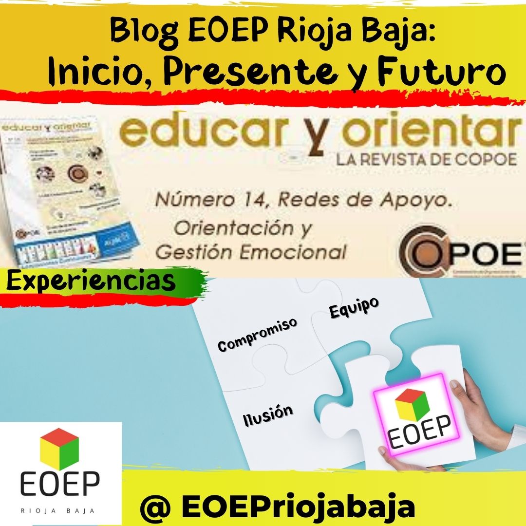 EOEPriojabaja's tweet photo. En la Revista #Educaryorientar de #COPOE #orientación y #GestiónEmocional" contamos la #creacionydesarrollo de nuestro blog, una herramienta más, ahora incorporada como parte de nuestra tarea de #equipo @CopoeOrienta @APOLARDe @orientarioja @educarioja 👉https://t.co/vDqDaAiYpJ https://t.co/Ko33Rvbhj4