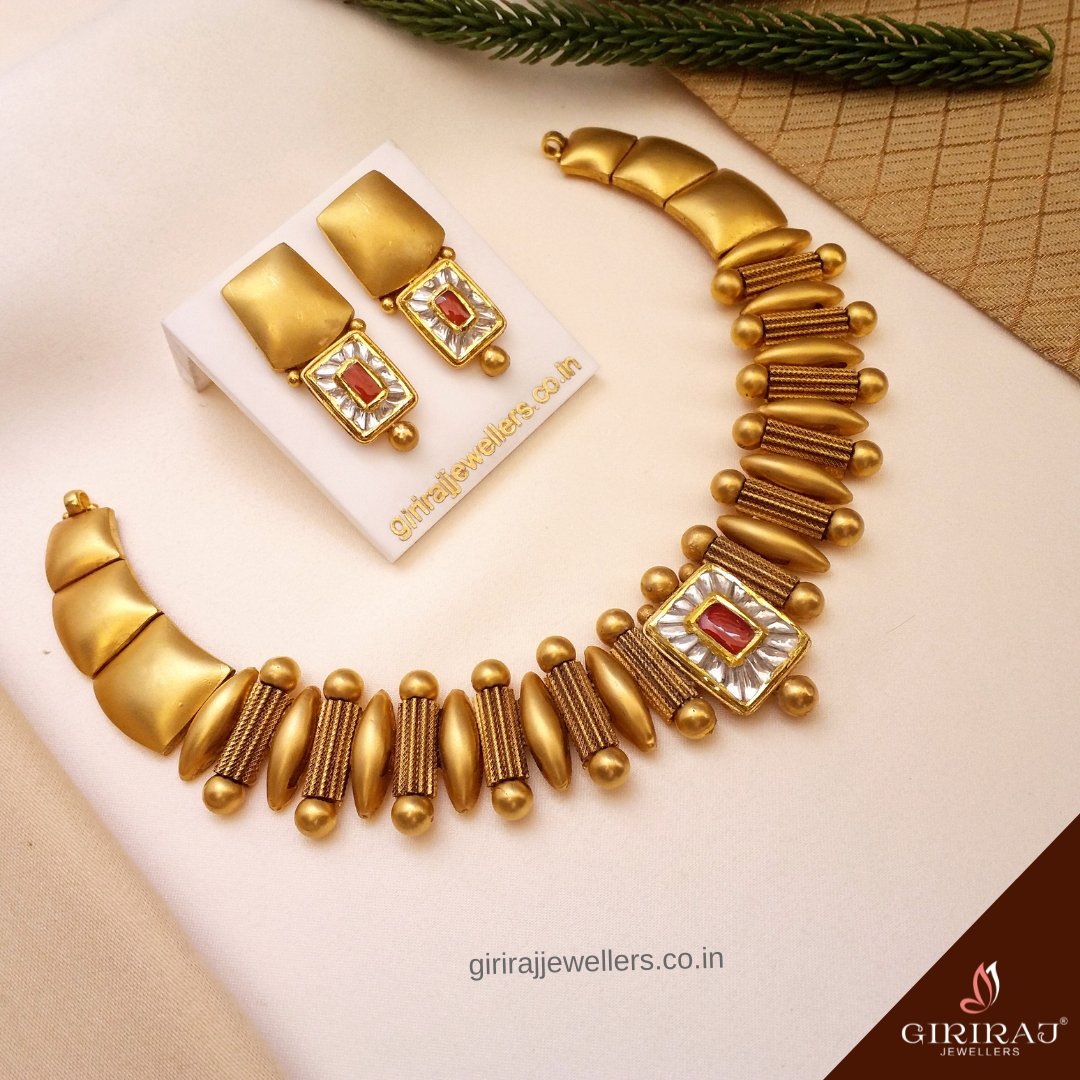 22K Gold Necklace Sets -Indian Gold Jewelry -Buy Online