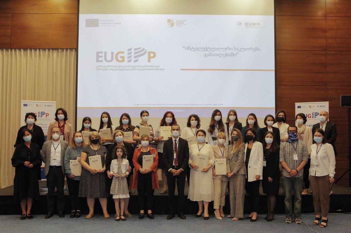 #EUGIPP component “Creativity and IP in Georgian Schools” will play significant role in the future development of country’s economy. Results of the exhibition revealed stimulation of creativity in pupils ➡️bit.ly/3invY9a <a href="/EU_IPO/">European Union Intellectual Property Office</a> <a href="/EUIPcooperation/">EU International Intellectual Property Cooperation</a> <a href="/EUinGeorgia/">EU Delegation Georgia 🇪🇺</a>